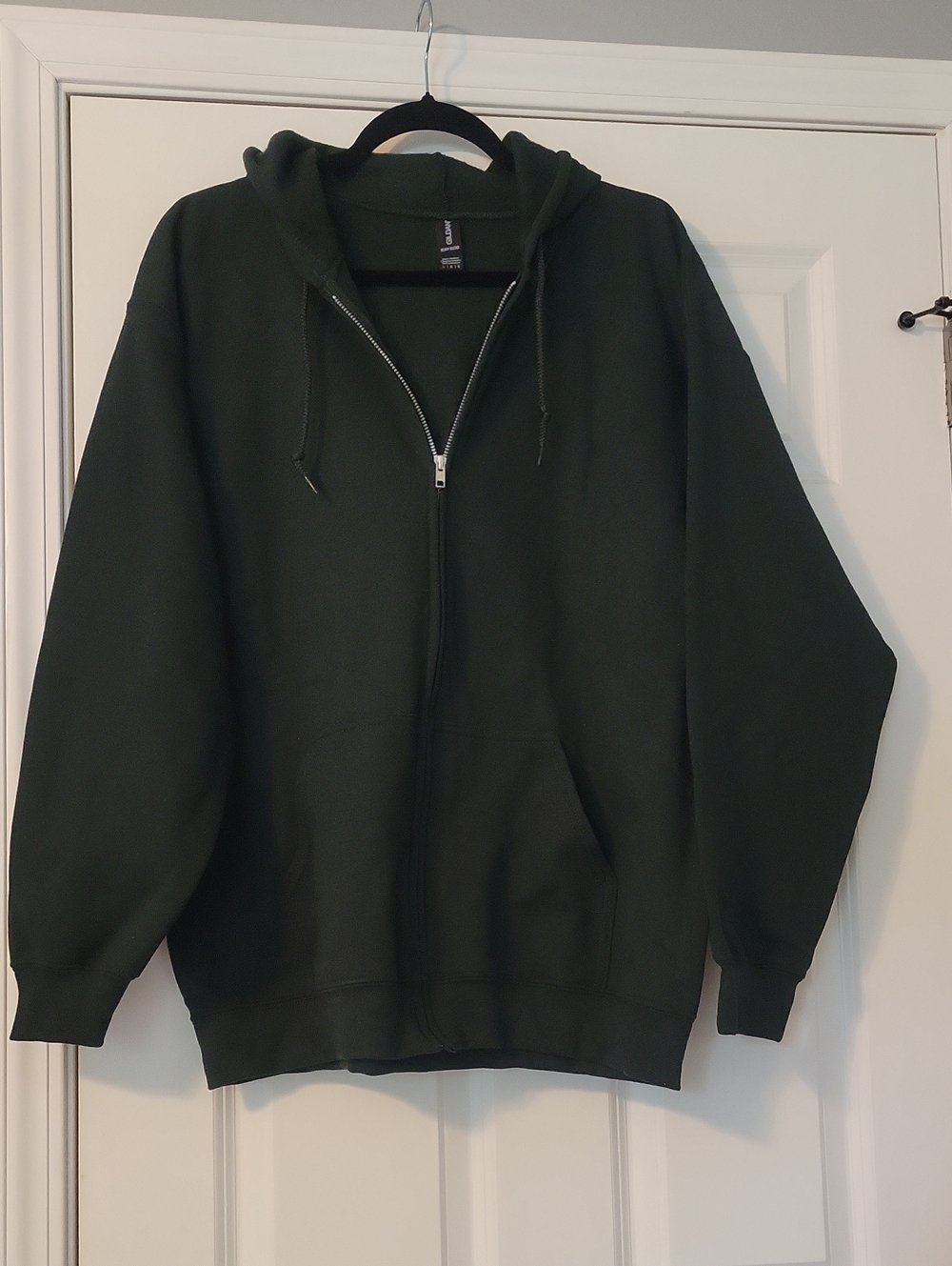 Gildan Full-Zip Hoodie - Dark Green NWOT